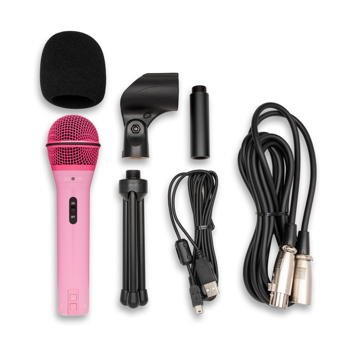 Samson Q2U Dynamic USB Mic with Shockmounts, Boom Arms, Pop Filters (3-pack)