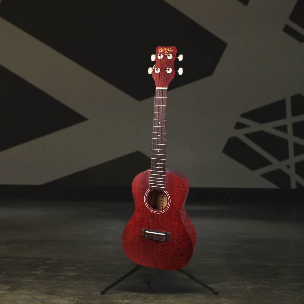 Kohala KO C Kine O Concert 4 String Ukulele with All Linden Wood Body Bundle