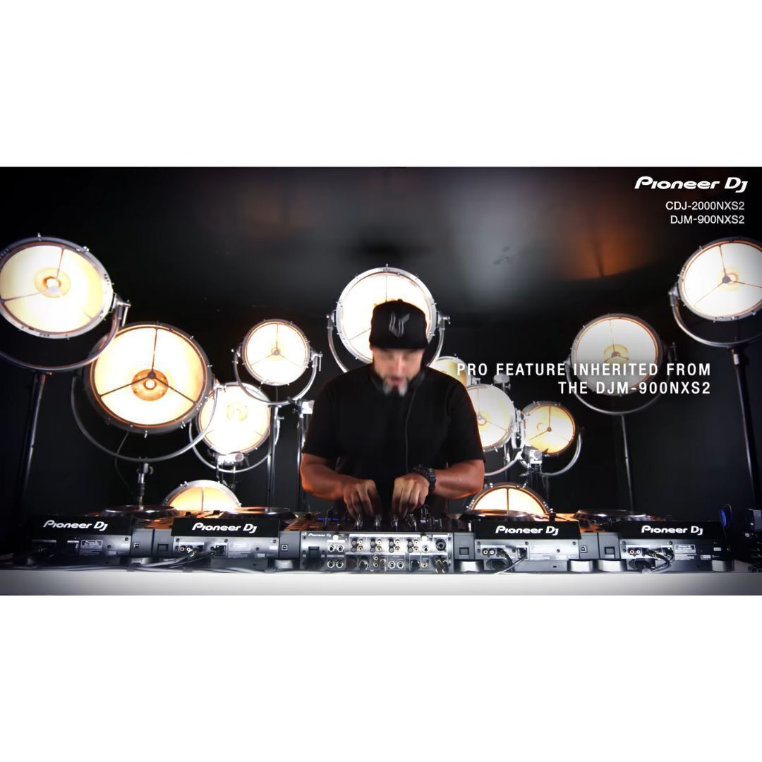 Pioneer DJ DJM 250MK2 2 Channel DJ Mixer with Fit Cover Bundle