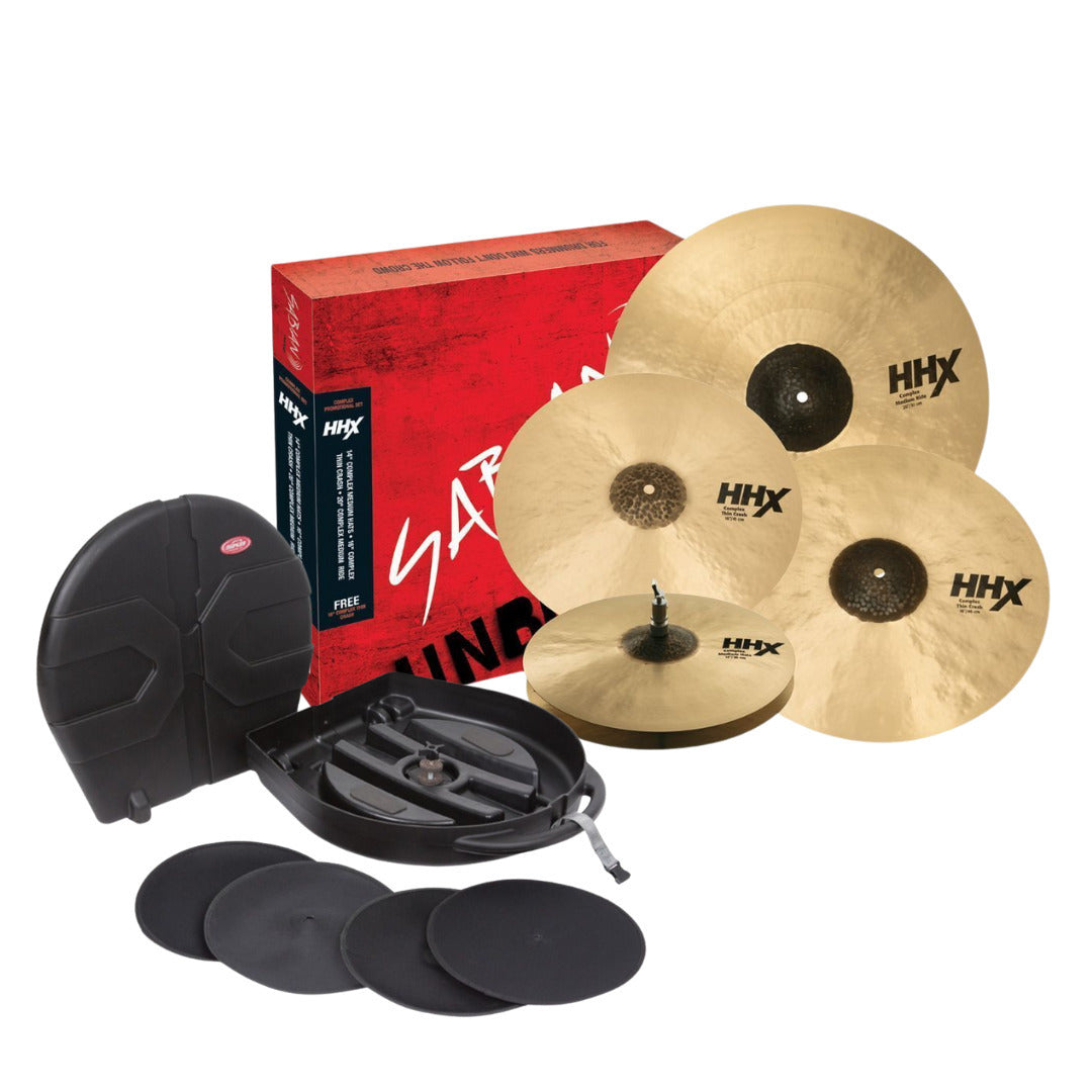 SABIAN HHX Complex Promotional 18 Inch Complex Thin Crash Cymbal Set Bundle