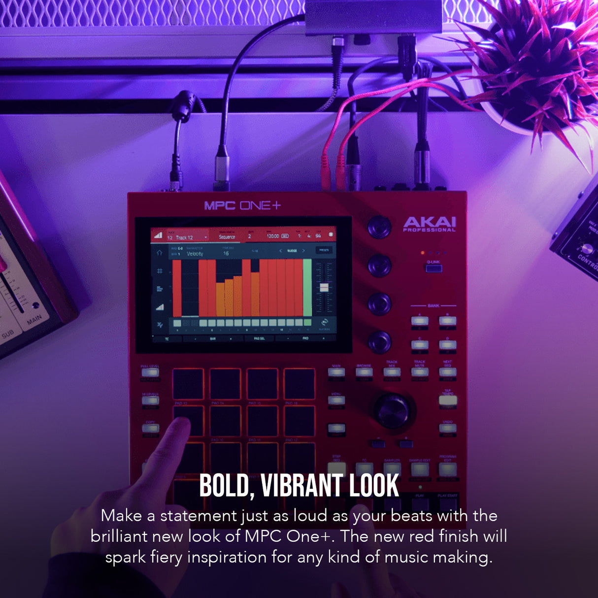 Akai Professional MPC One Plus Beat Maker and MIDI Controller Bundle
