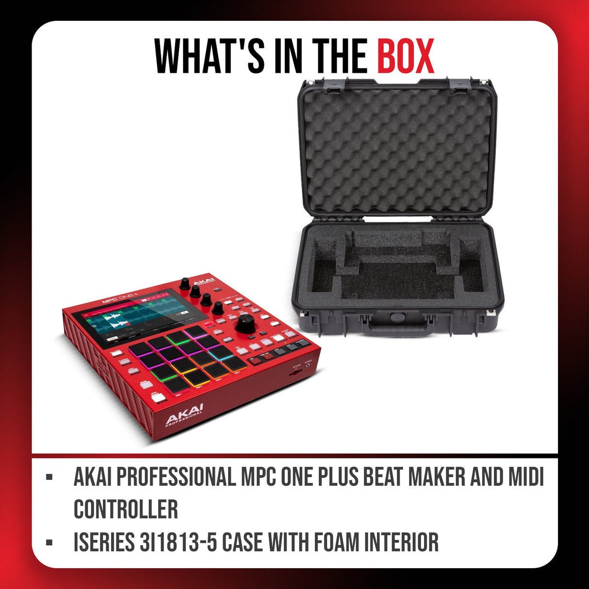 Akai Professional MPC One Plus Beat Maker and MIDI Controller Bundle