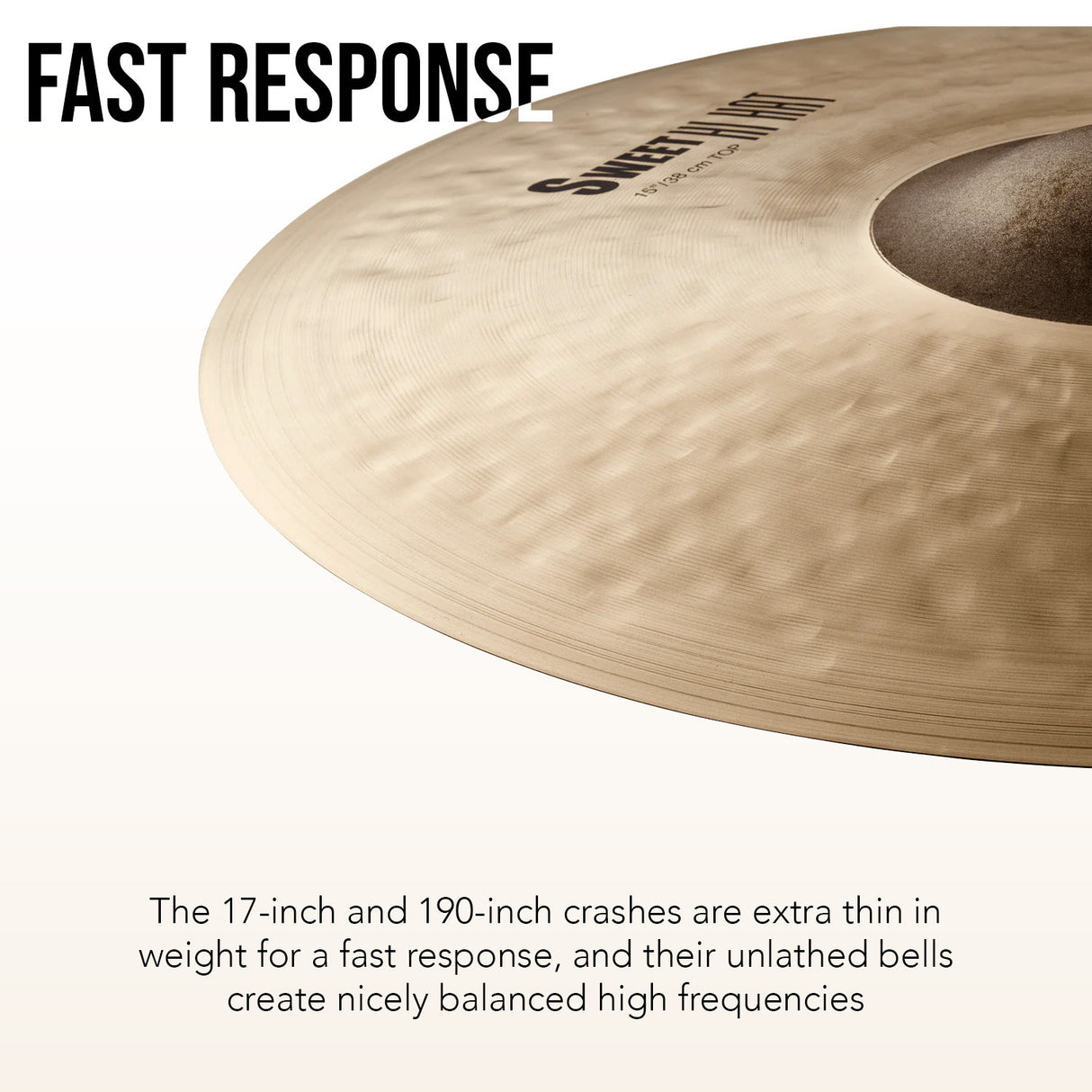Zildjian K Sweet Hi Hats Crash and Ride Cymbal Pack with Rolling Vault Bundle