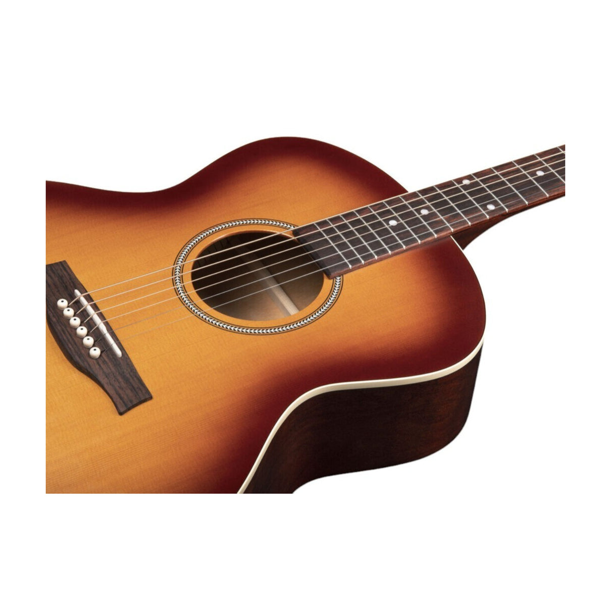 Seagull 6-String Entourage Mini Jumbo Acoustic Guitar (Rustic Burst Semi Gloss)