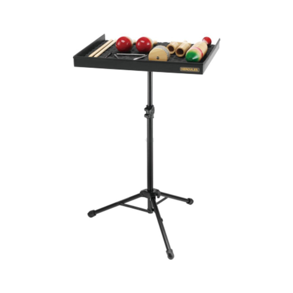Hercules DS800B Percussion Table, Adjustable Height (Black)