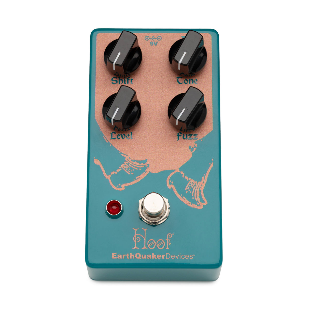 EarthQuaker Devices Hoof Hybrid Water Blue Fuzz Pedal with Shift Control (Open Box)