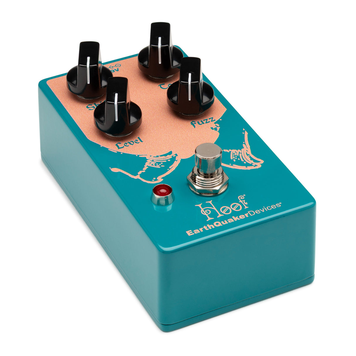 EarthQuaker Devices Hoof Hybrid Water Blue Fuzz Pedal with Shift Control (Open Box)