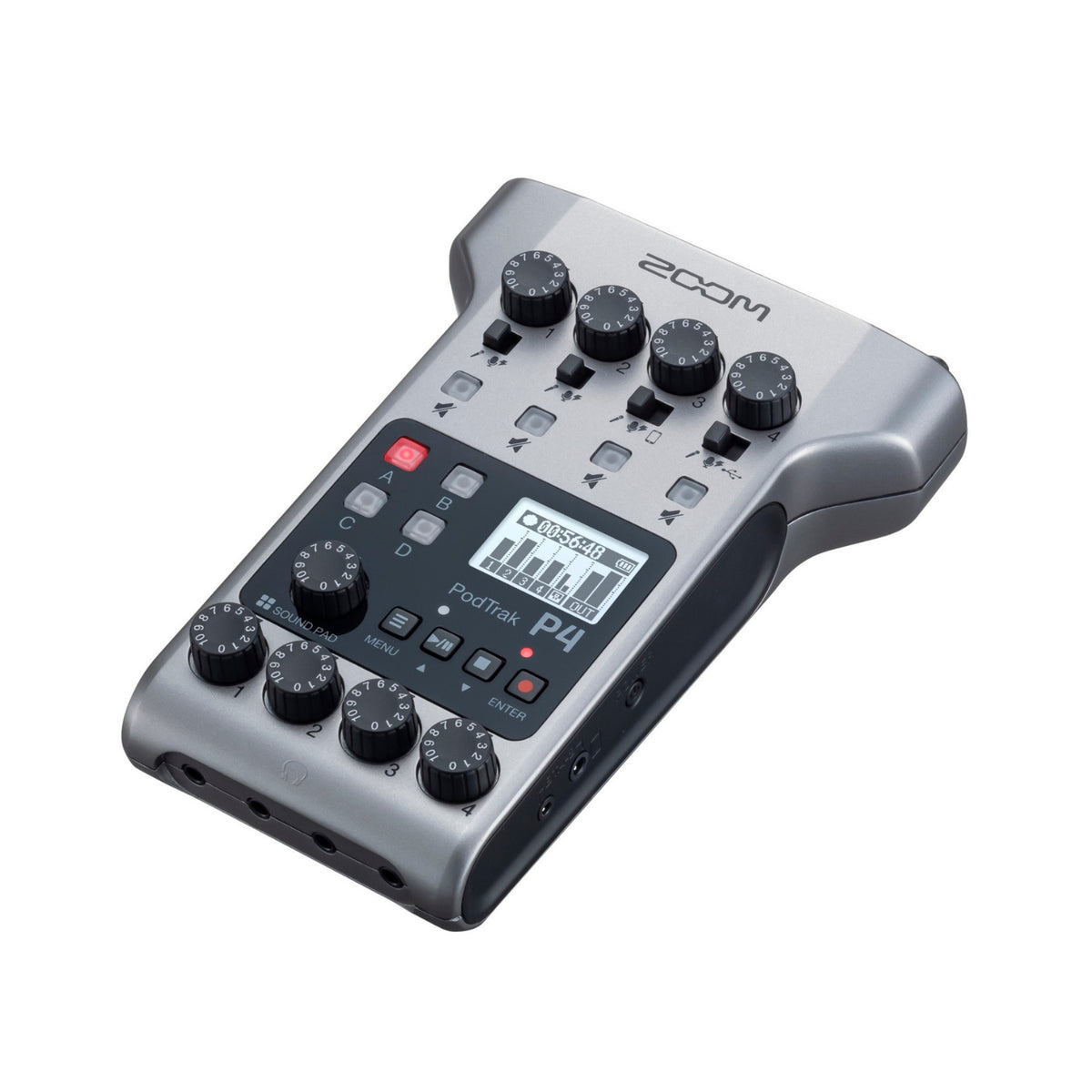 Zoom PodTrak P4 Recorder with SKB iSeries 3i0705-3 Hardcase
