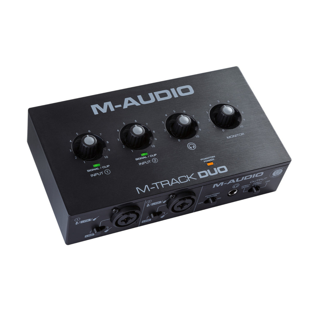 M-AUDIO M-TRACK DUO 2-Channel USB Audio Interface with 2 Crystal Preamps (48KHz)