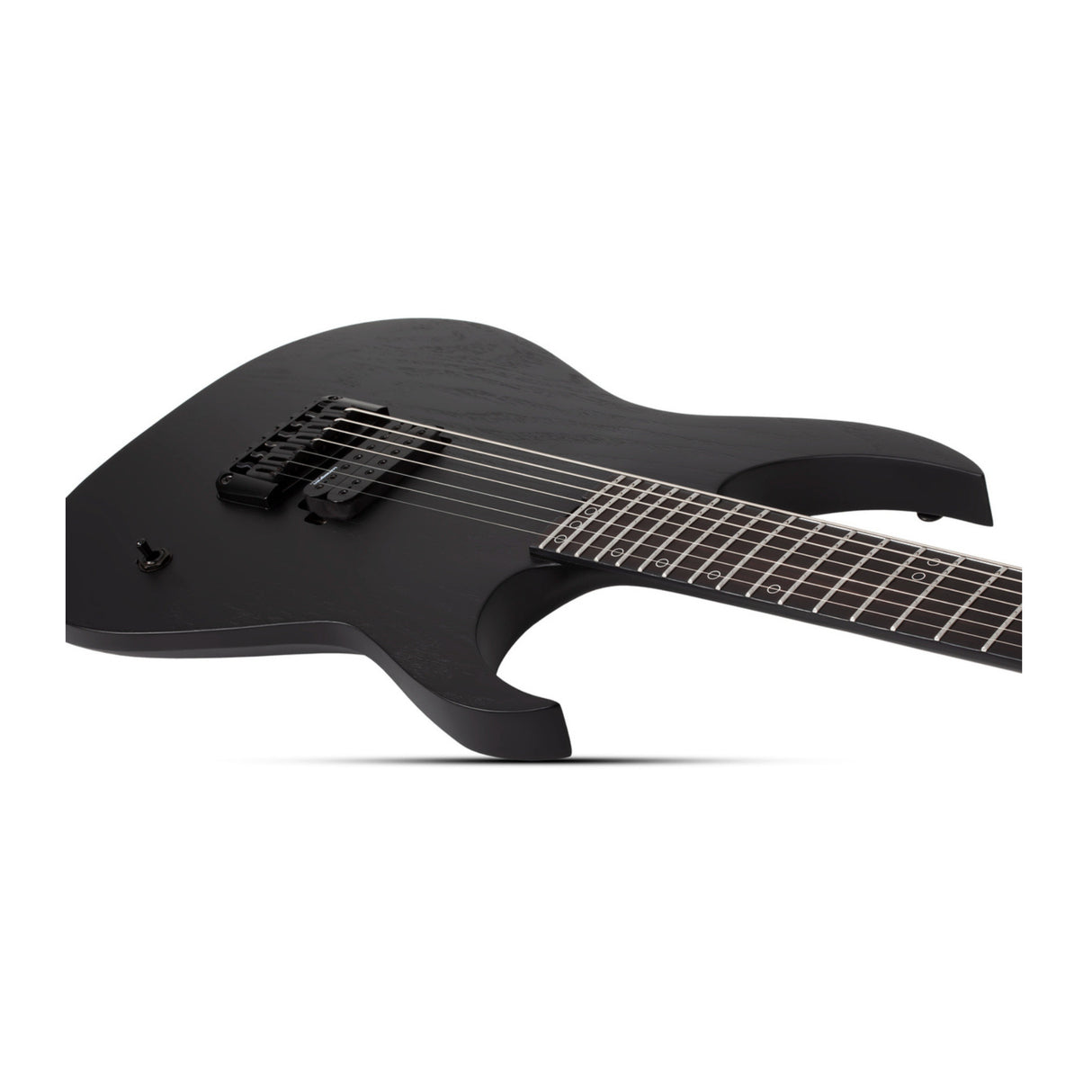 Schecter KM-7 MK-III EX 7-String Electric Guitar (Satin Black Open Pore)