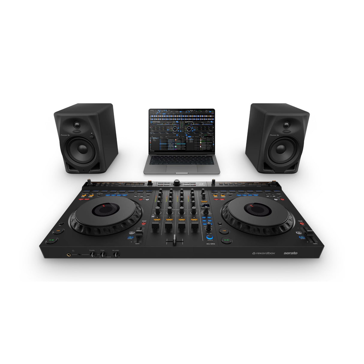 Pioneer DJ AlphaTheta DDJ-GRV6 4-Channel Performance DJ Controller (Matte Black)