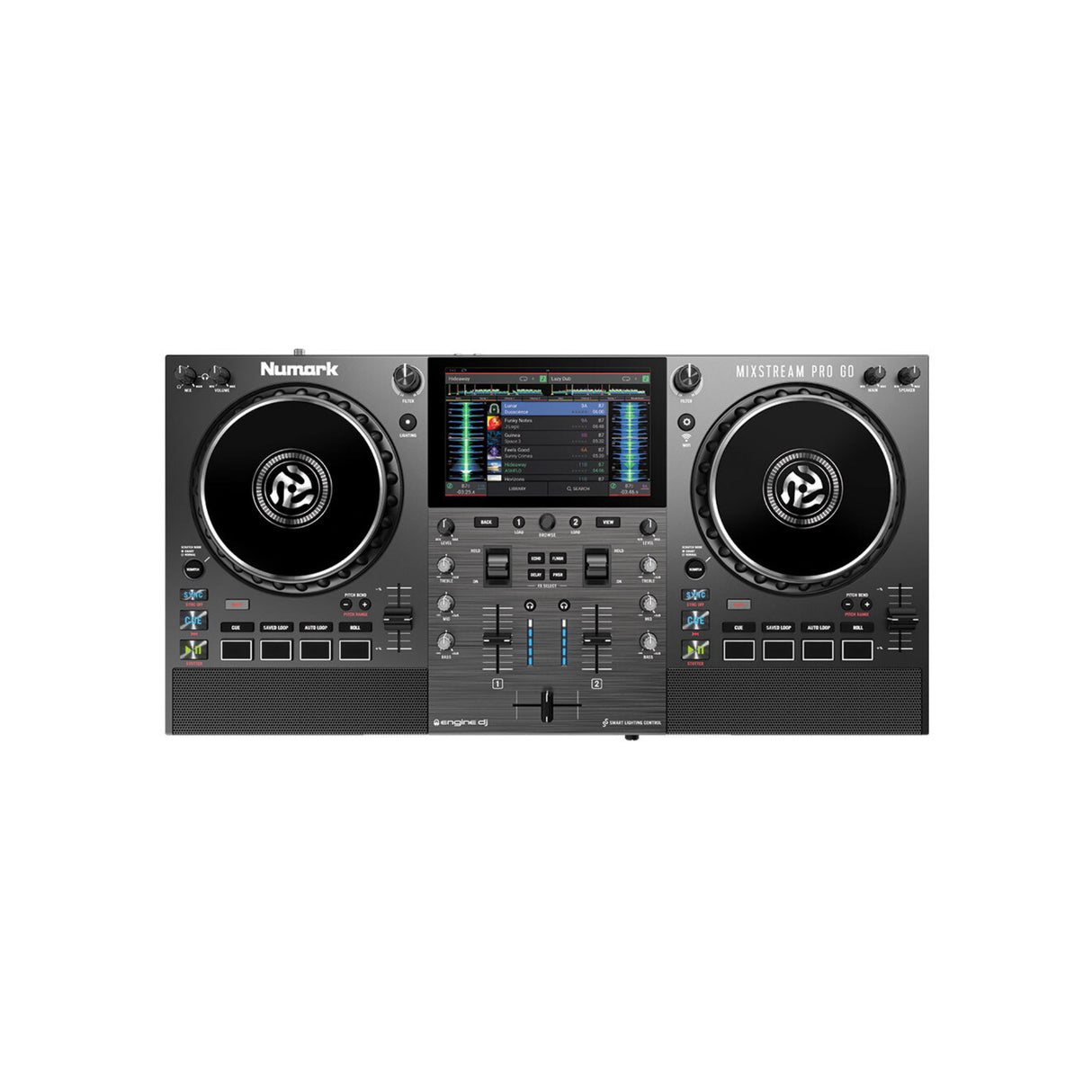Numark Mixstream Pro Go Portable DJ Controller - Battery-Powered Standalone