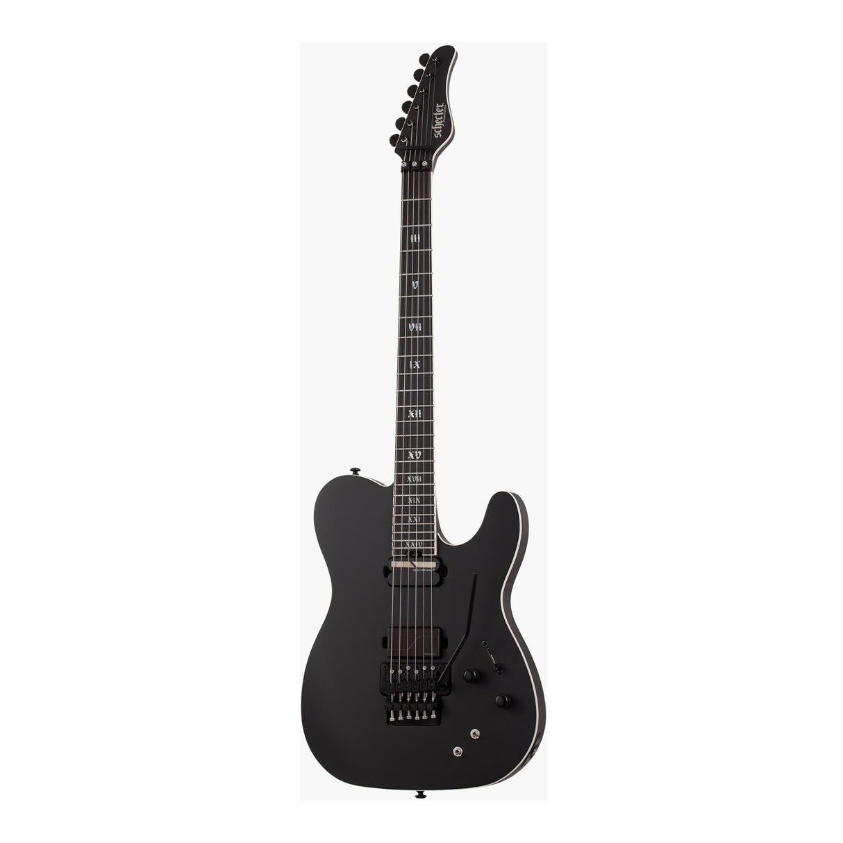Schecter PT FR-S SLS Elite Evil Twin 6-String Electric Guitar (Satin Black)