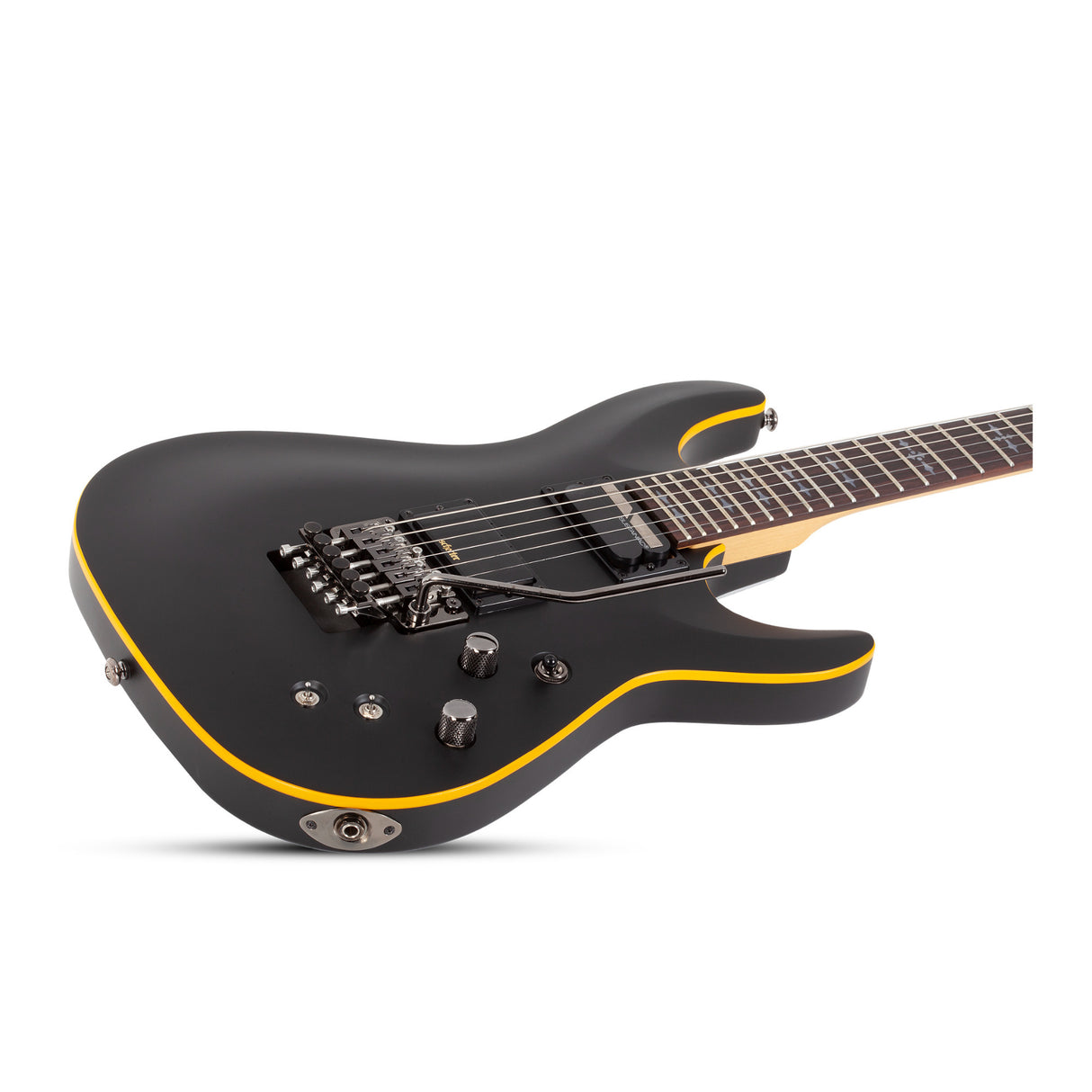 Schecter Demon-6 FR-S Right-Handed Electric Guitar (Aged Black Satin)