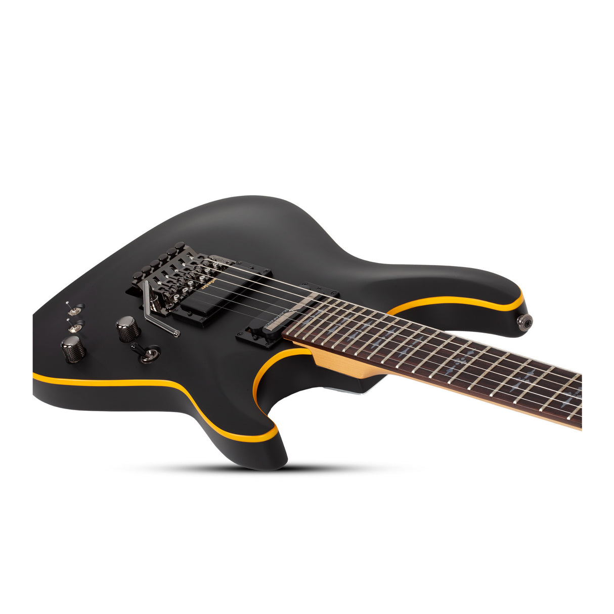 Schecter Demon-6 FR-S Right-Handed Electric Guitar (Aged Black Satin)
