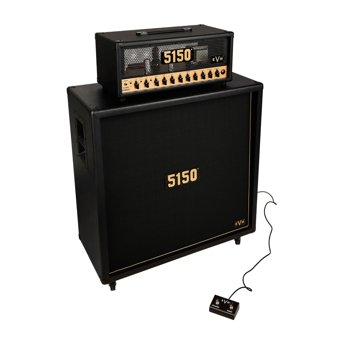 EVH 5150 Iconic Series 15W Guitar Amplifier Head with EL34 Power Tube (Black)