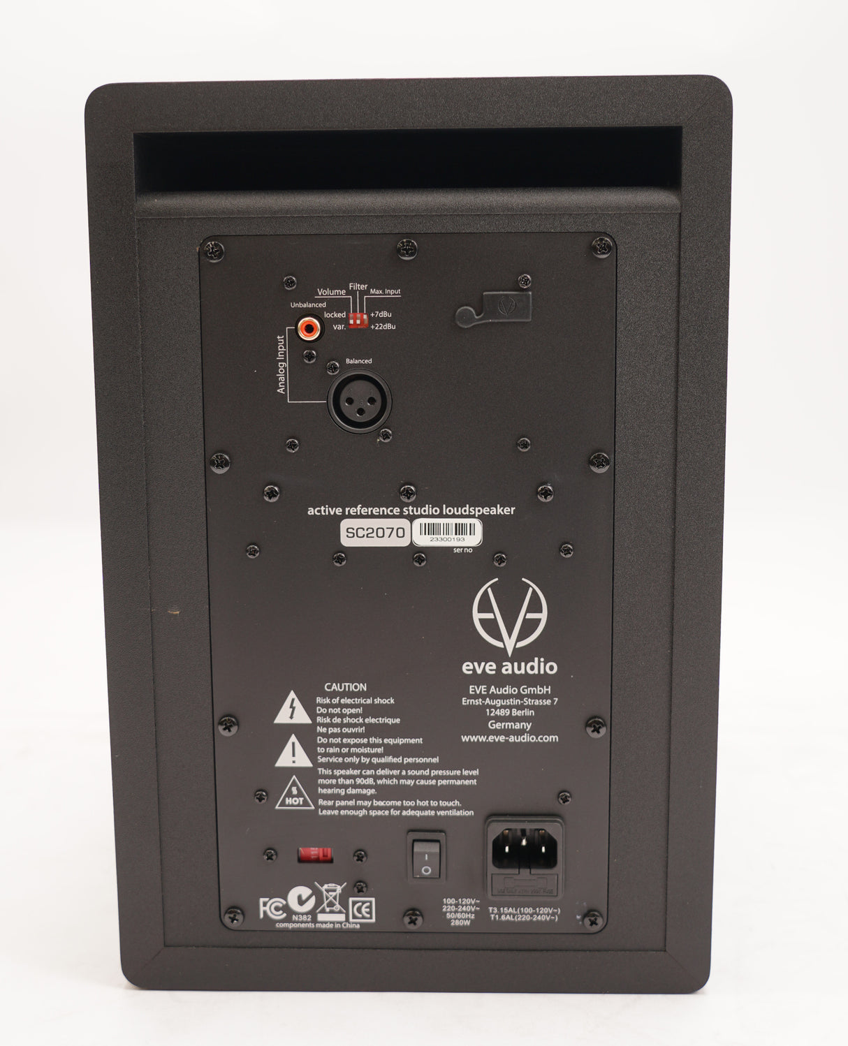 EVE Audio SC2070 2-Way 7 in. + XL AMT 250W Active Monitor for Nearfield and Midf (Used)