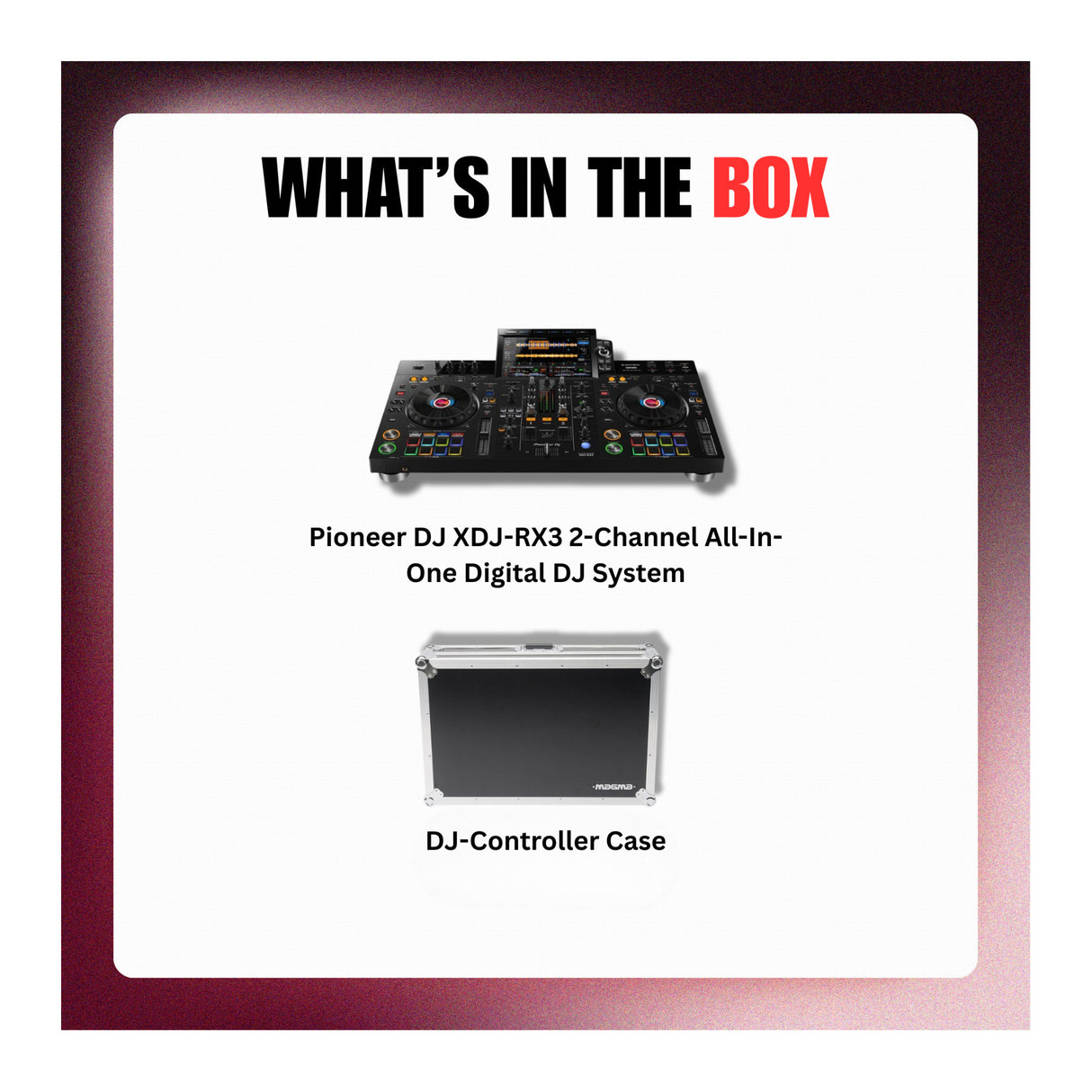 Pioneer DJ XDJ-RX3 2-Channel Performance All-In-One Digital DJ (Black) Bundle