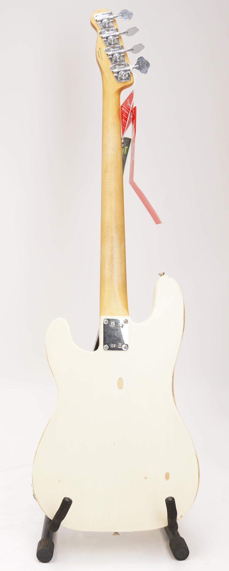 Fender Mike Dirnt Road Worn 4-String Precision Bass (Right-Handed, White Blonde) (Used)