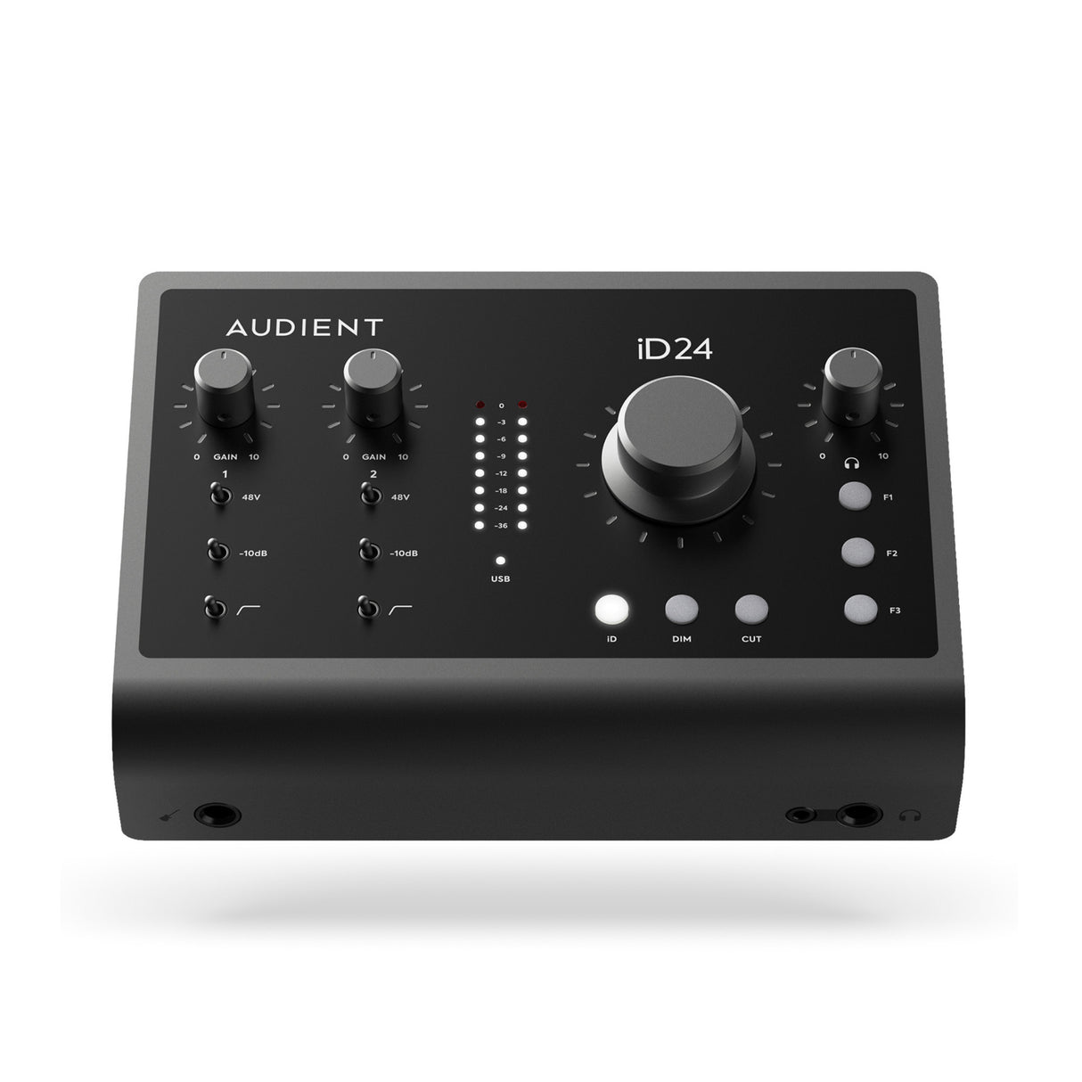 Audient iD24 USB-C Audio Interface with 2 Console Mic Preamps and Class Leading Converters