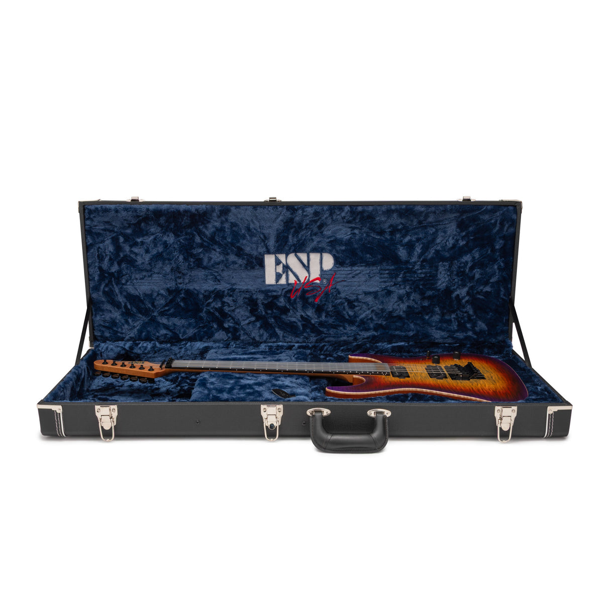 ESP USA M2 FR Flamed Maple BH Lynch Burst Satin SD1 - Quarter Sawn Maple Neck