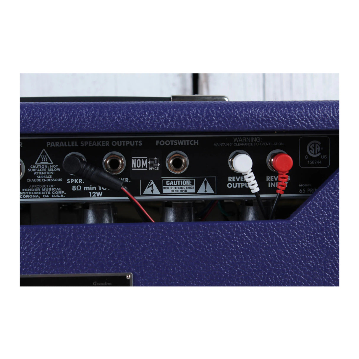 Fender '65 Princeton Reverb Plum Amplifier with Celestion Greenback Speaker