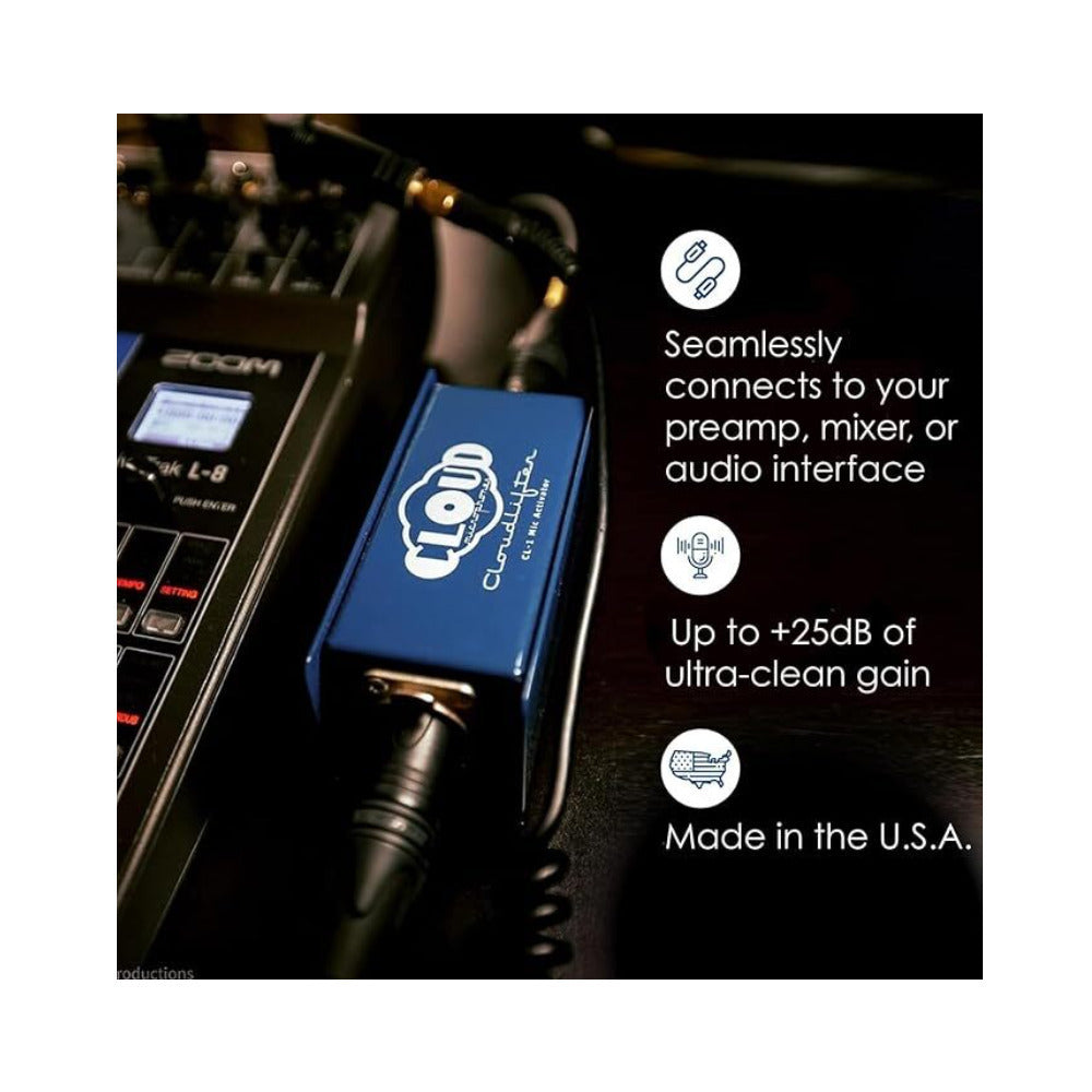 Cloud Microphones Cloudlifter CL-1 Mic Activator (2-Pack) with 2x XLR Cables
