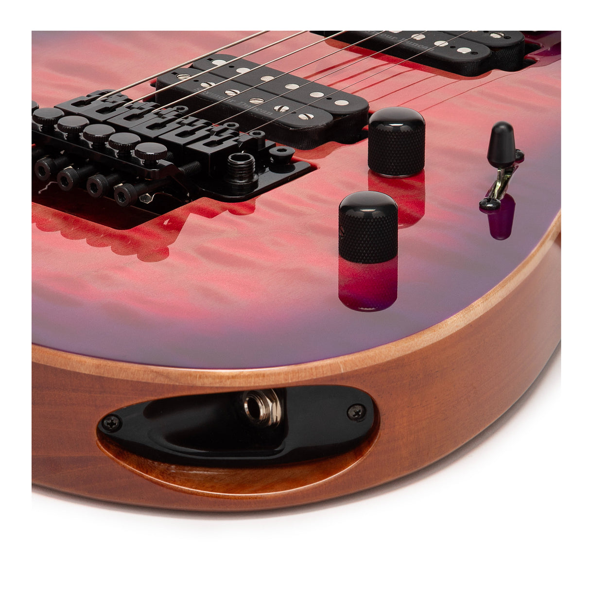 ESP USA Electric Guitar with Quilted Maple Top (Cranberry Sunburst)