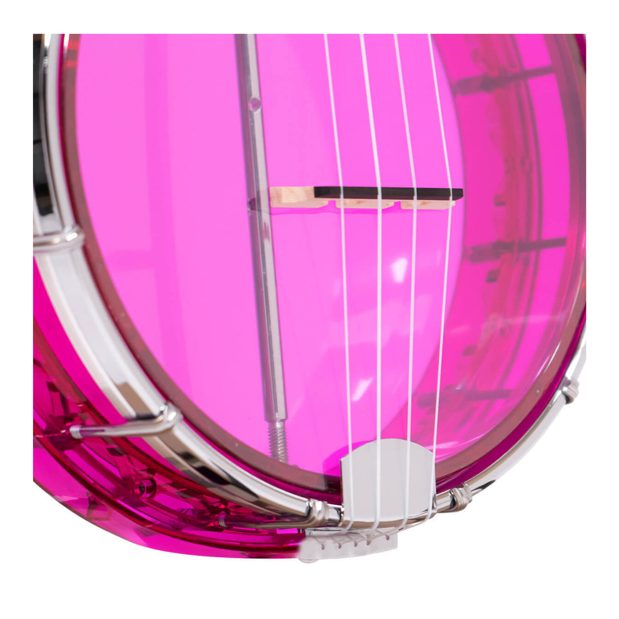 Gold Tone Little Gem (Amethyst): See-Through Banjo-Ukuleles with Bag
