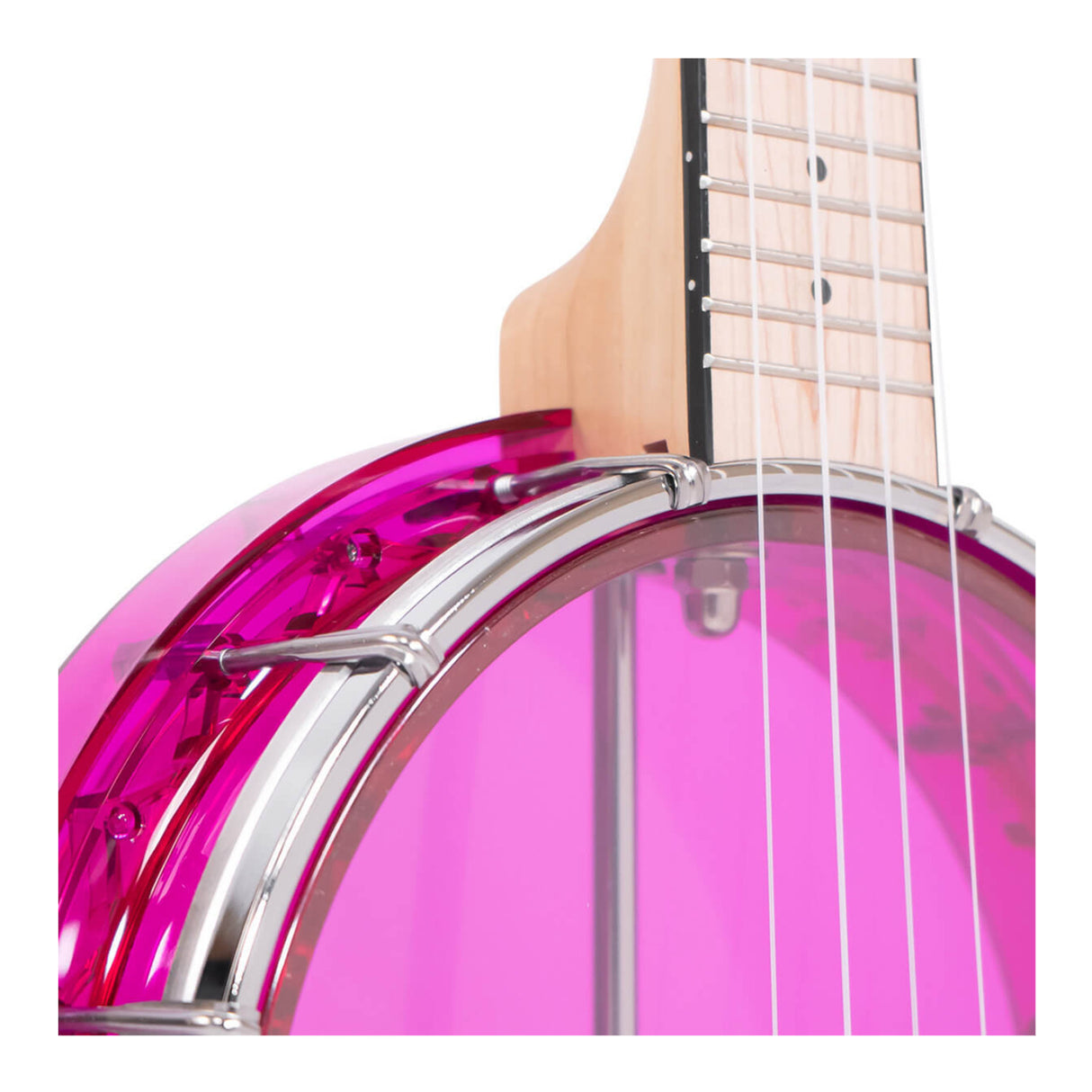Gold Tone Little Gem (Amethyst): See-Through Banjo-Ukuleles with Bag