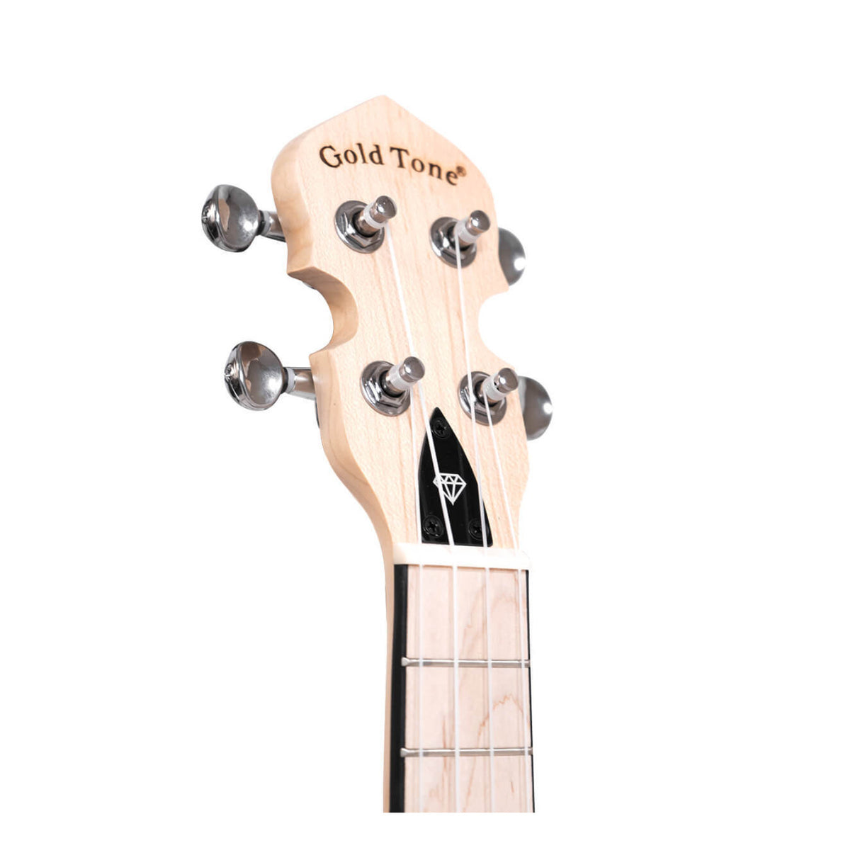 Gold Tone Little Gem (Amethyst): See-Through Banjo-Ukuleles with Bag