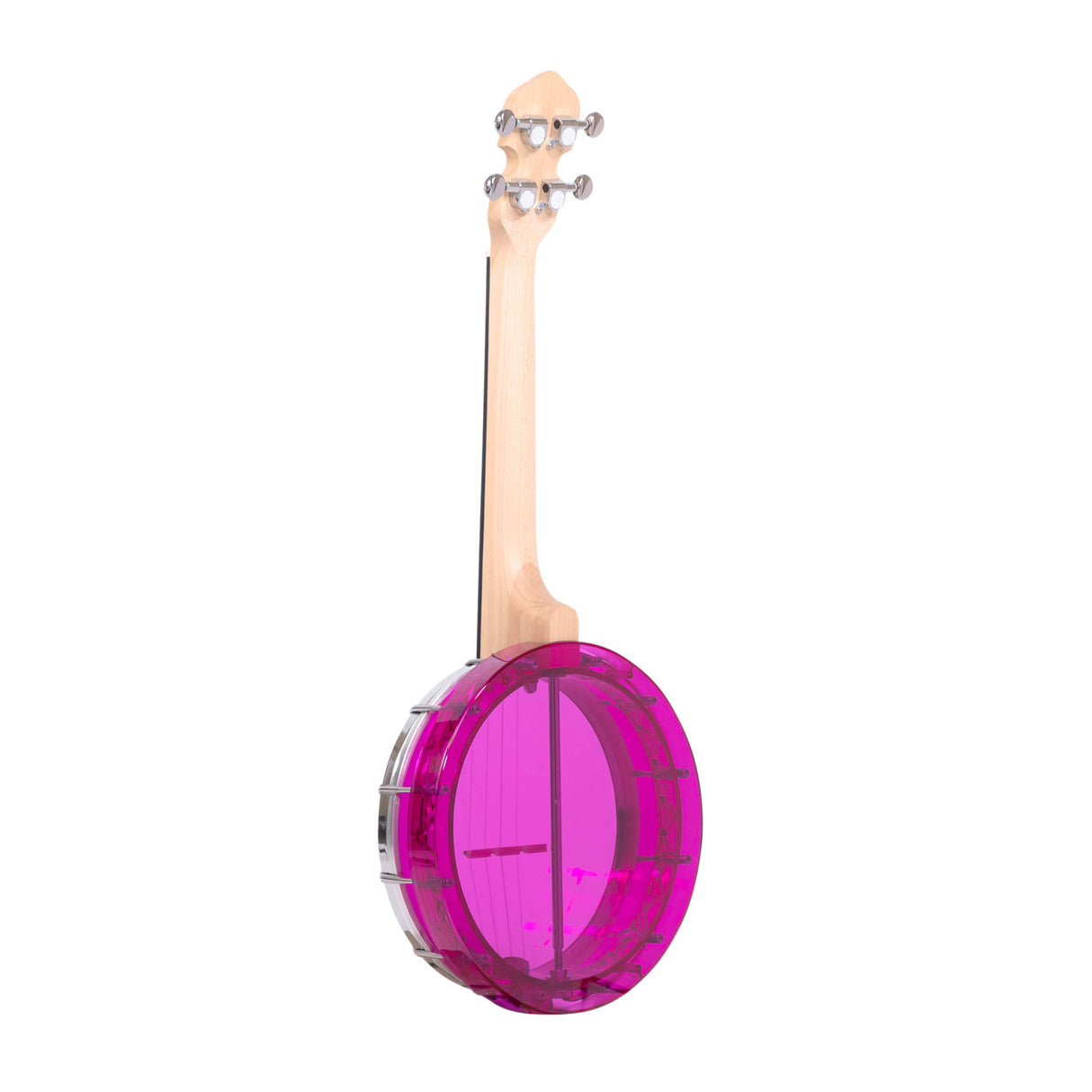Gold Tone Little Gem (Amethyst): See-Through Banjo-Ukuleles with Bag