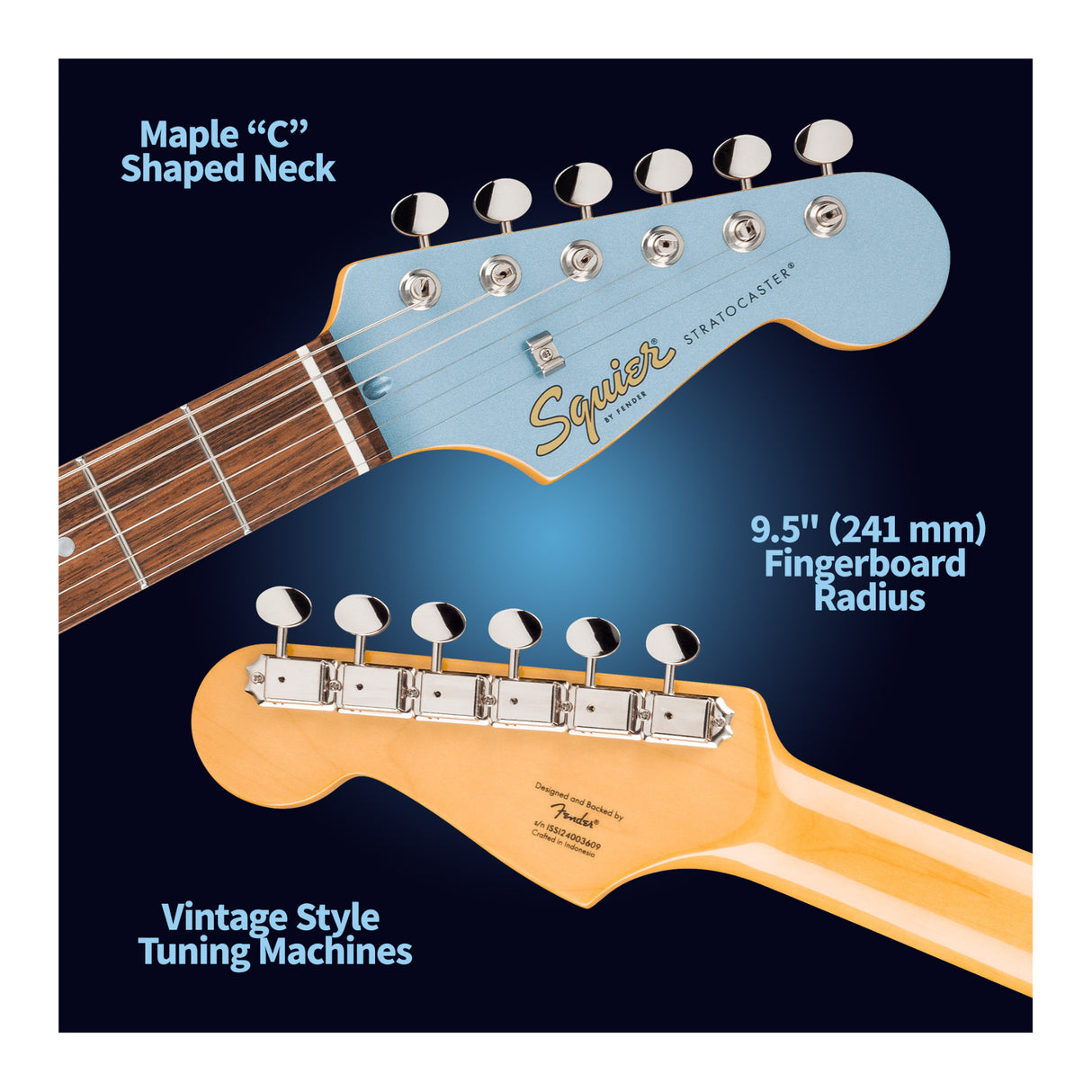 Fender Squier Limited Edition Classic Vibe '60s Strat HSS (Ice Blue Metallic)