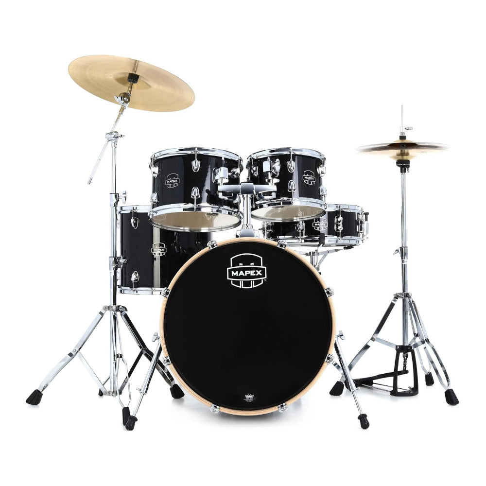 Mapex Venus VE5044FTC 5-piece Fusion Complete Drum Set (Black Galaxy Sparkle)