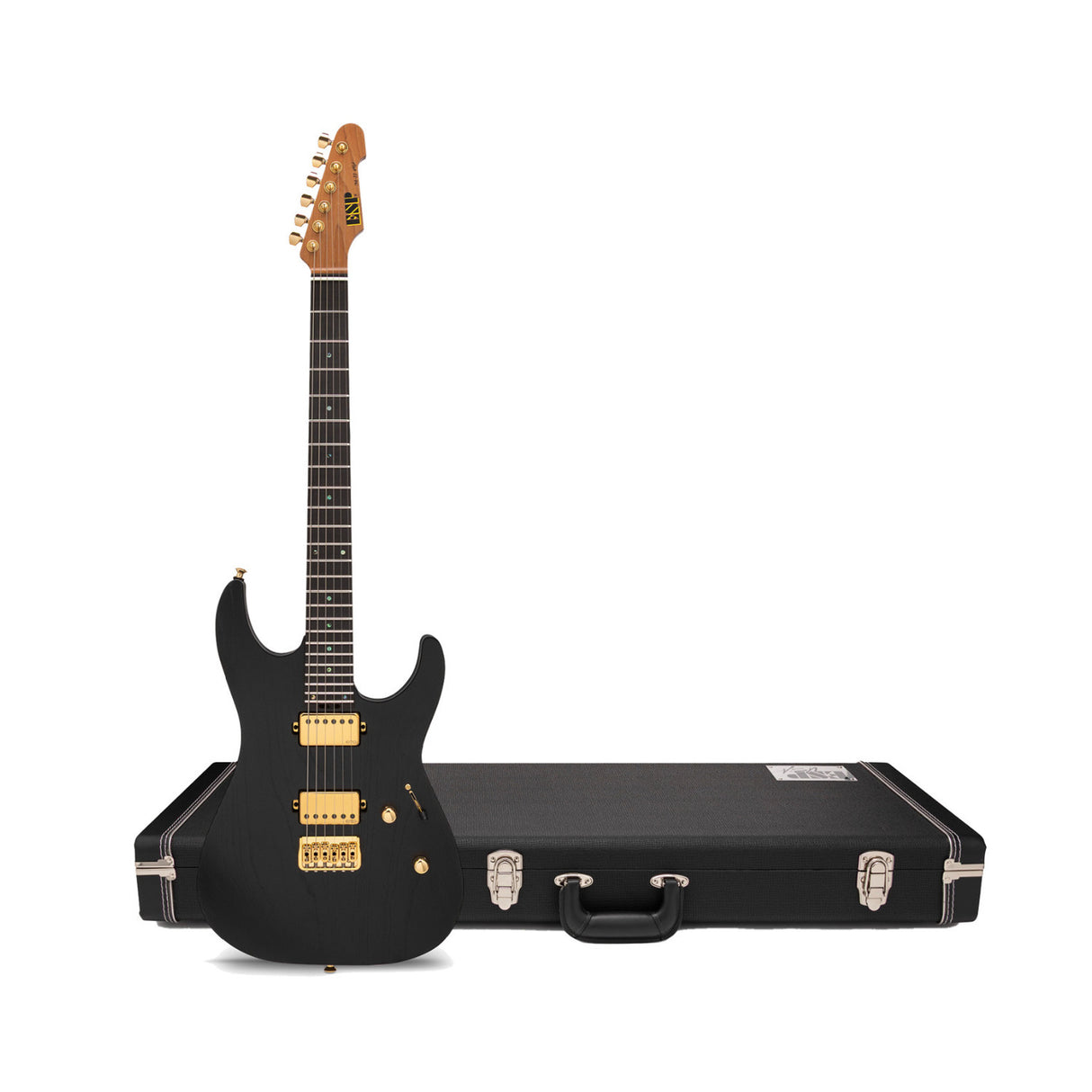 ESP USA M-II HT GH OG 6-String Electric Guitar (Black Satin Finish)