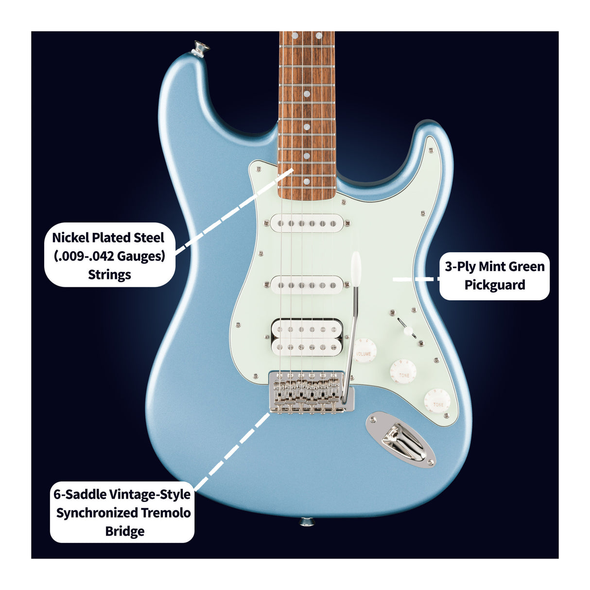 Fender Squier Limited Edition Classic Vibe '60s Strat HSS (Ice Blue Metallic)