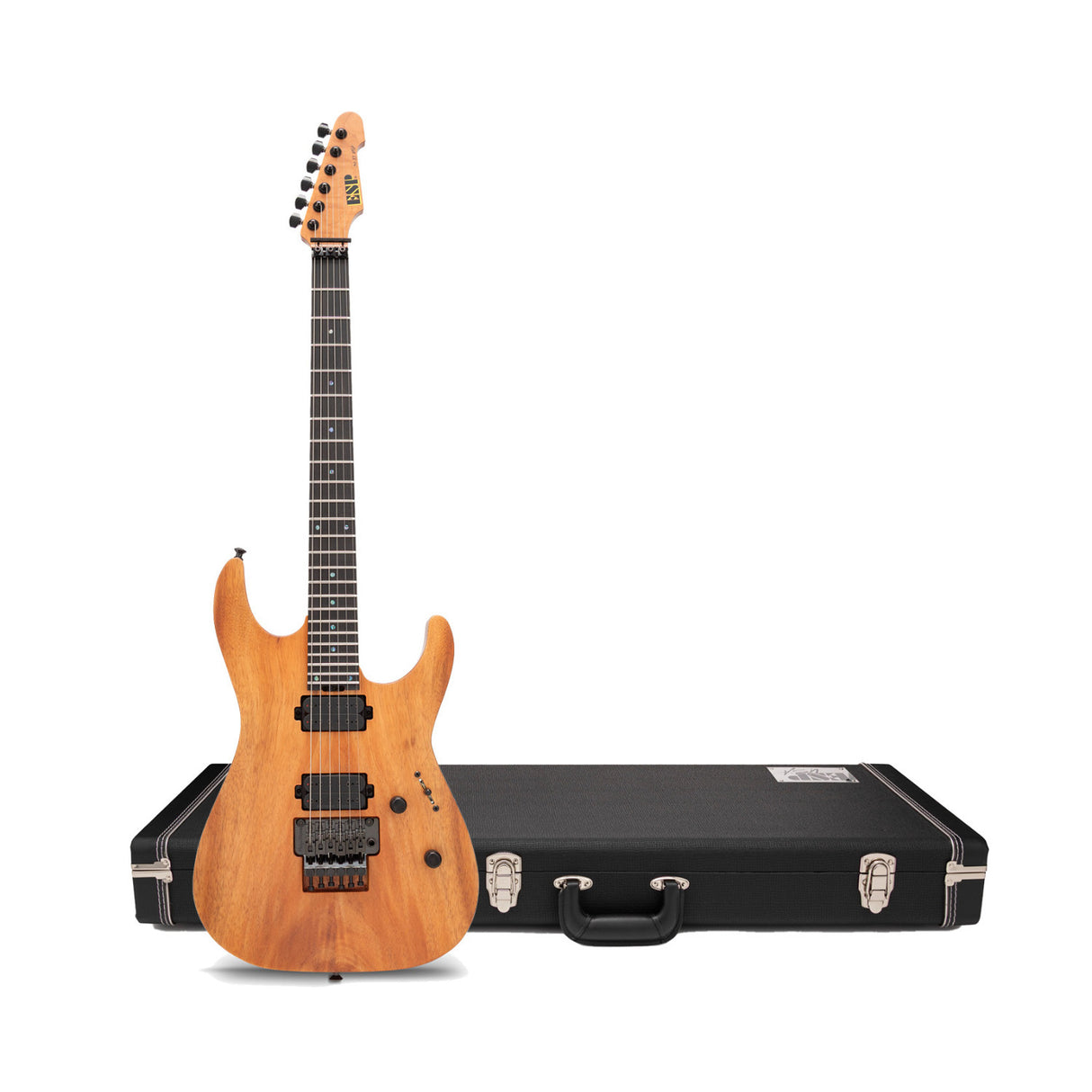 ESP USA Electric Guitar Koa Top Mahogany 6-String with Black Winter Pickups