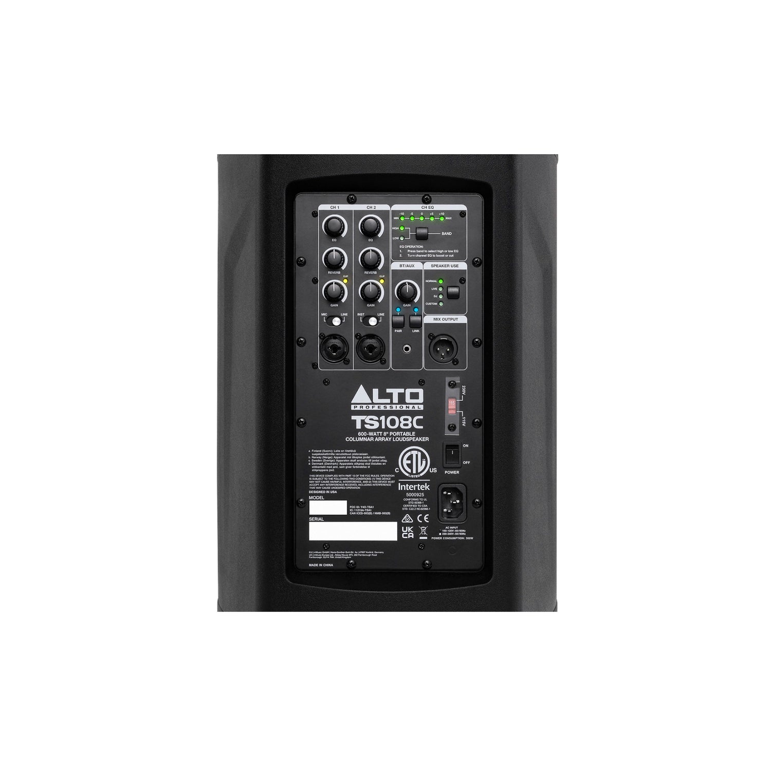 Alto Professional TS108-C Portable Column Array 8" Speaker 600W