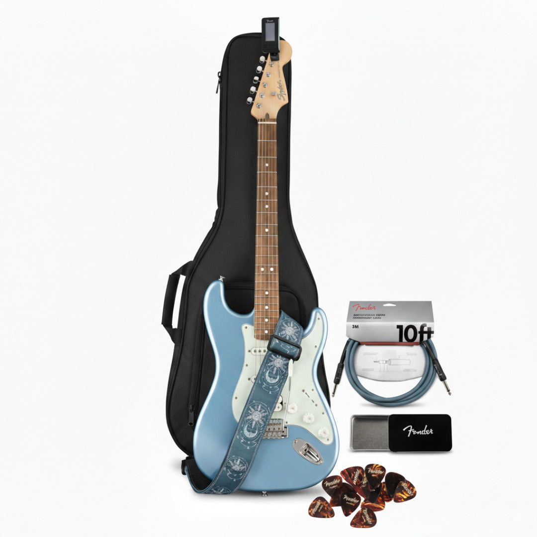 Fender Squier Limited Edition Classic Vibe '60s Strat (Ice Blue Metallic) Bundle