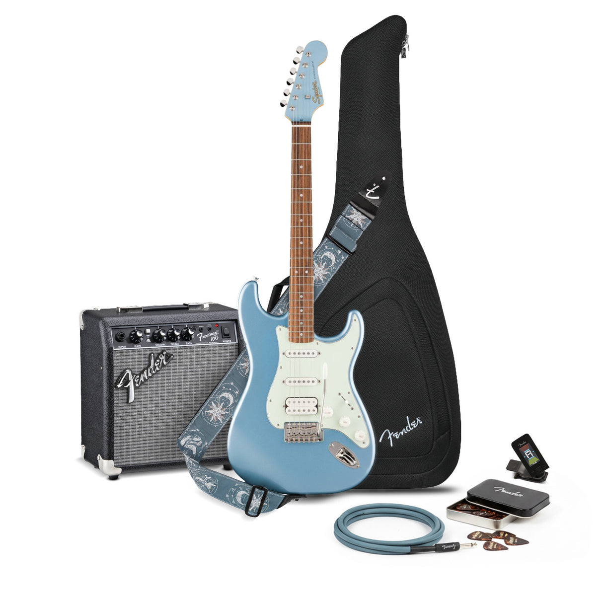 Fender Squier Limited Edition Classic Vibe '60s Strat (Ice Blue Metallic) Bundle