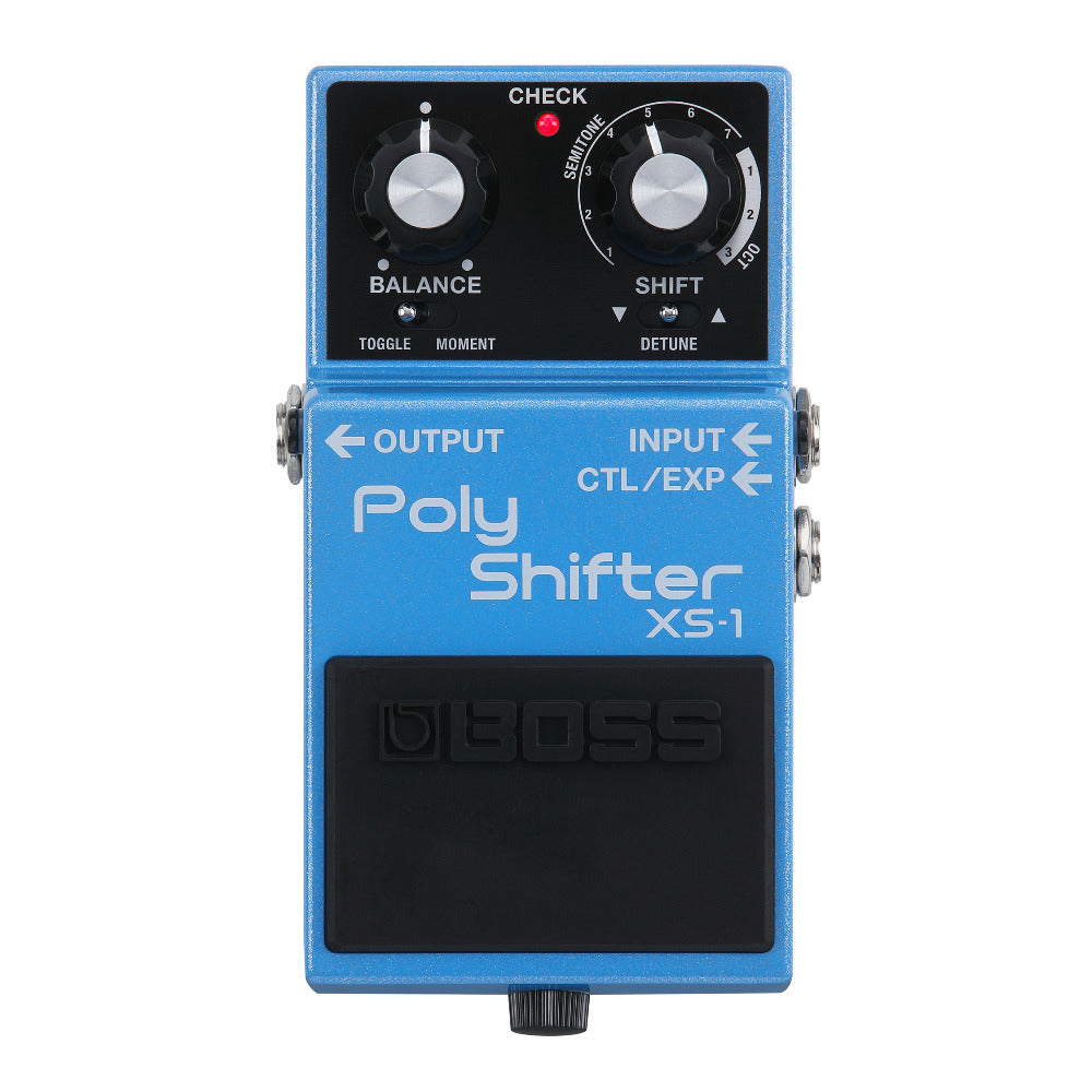 BOSS XS-1 Poly Shifter Pedal with Advanced Pitch Shifting for Guitar and Bass