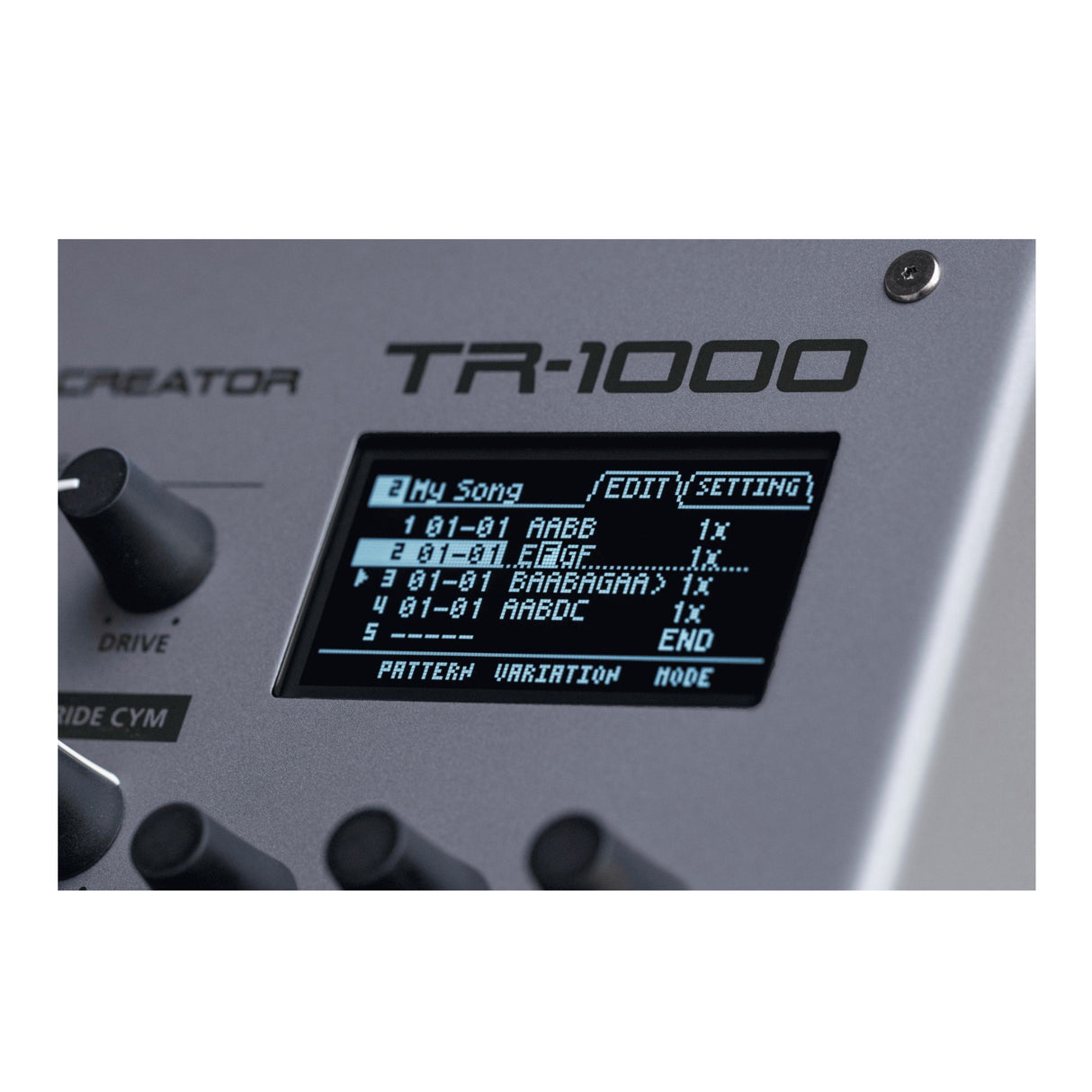 Roland TR-1000 Drum Machine with Multi-Layer Step Sequencer and Built-In Sampler