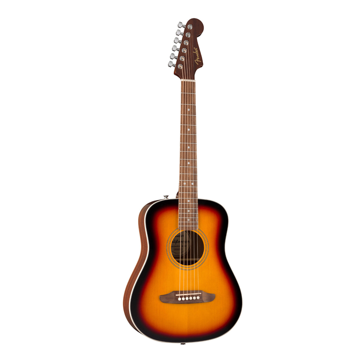 Fender California Standard Redondo Mini with Bag, Spruce Top, 3-Color Sunburst