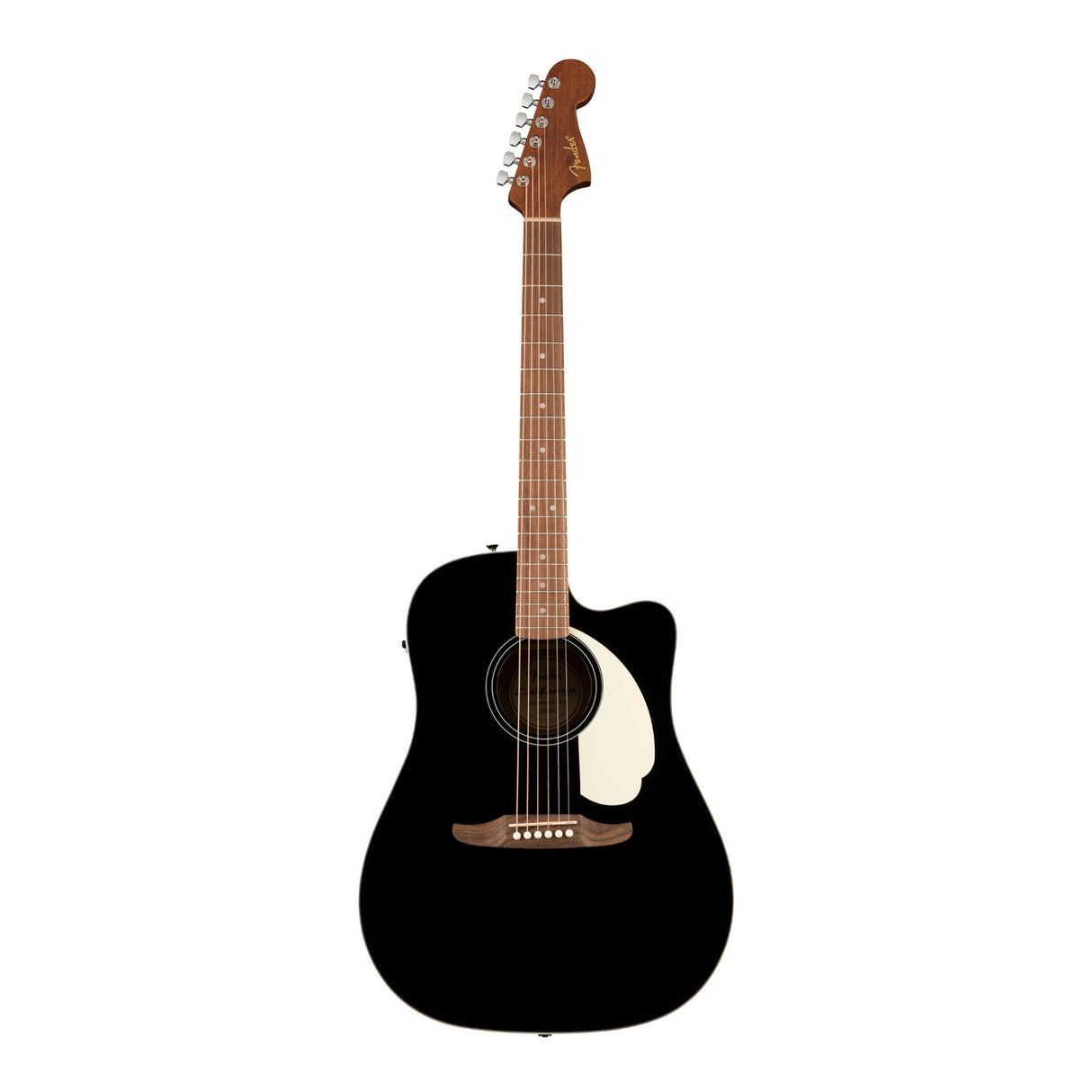 Fender California Standard Redondo CE, Spruce Top, Ivory Pickguard, Black