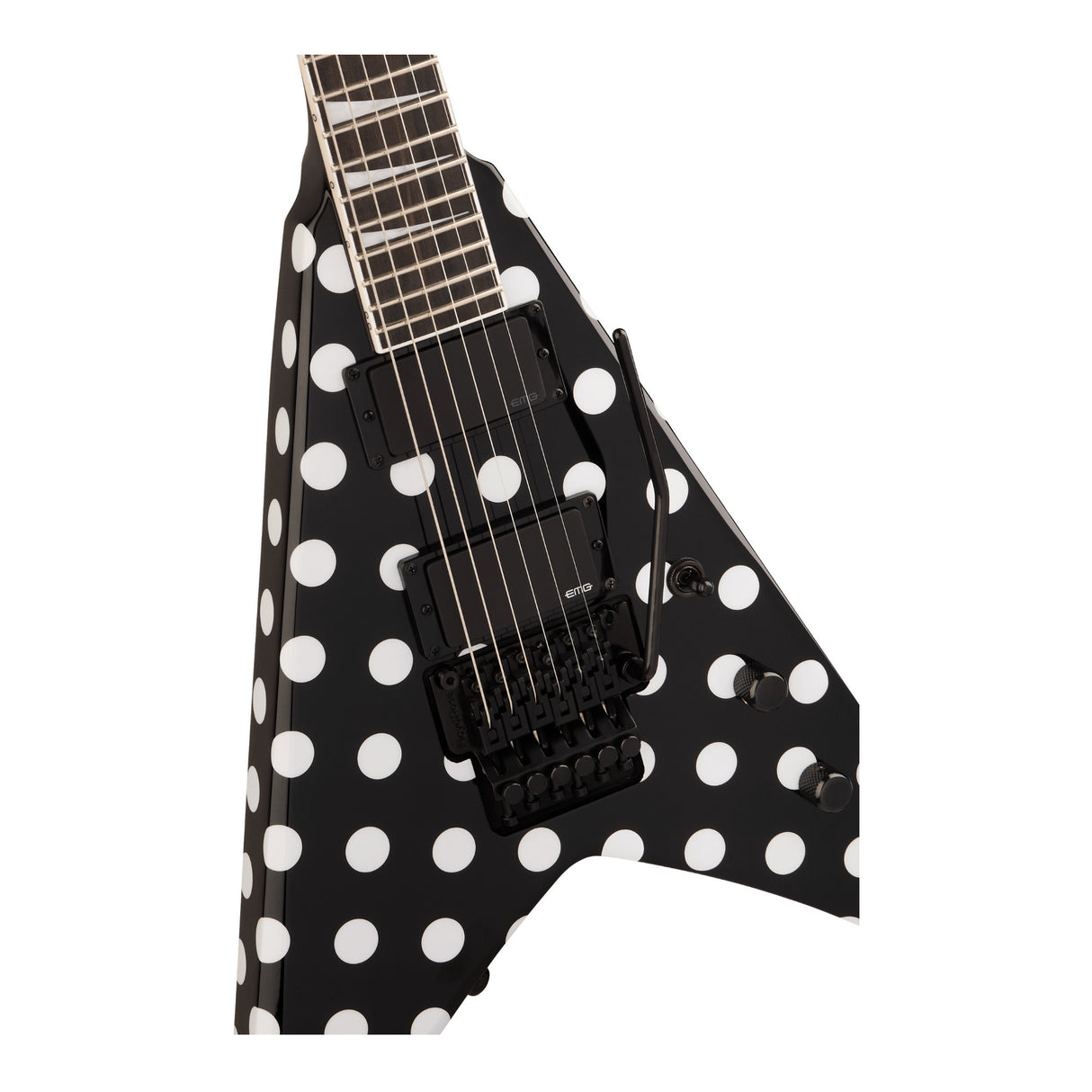 Jackson Pro Plus Signature Phil Demmel King V KV, Ebony Fingerboard (Polka Dot)