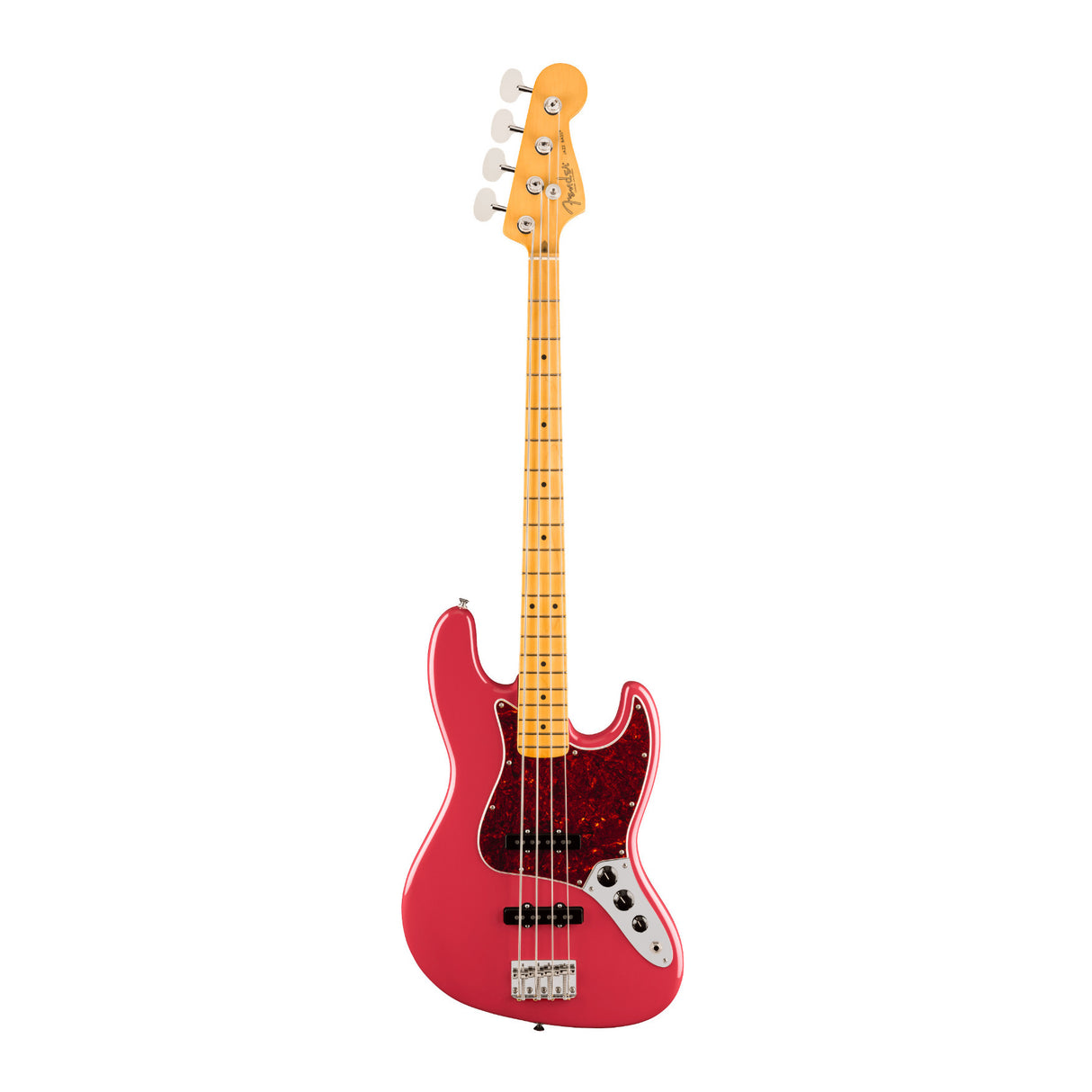 Fender American Professional Classic Jazz 4-String Bass Guitar Faded Dakota Red