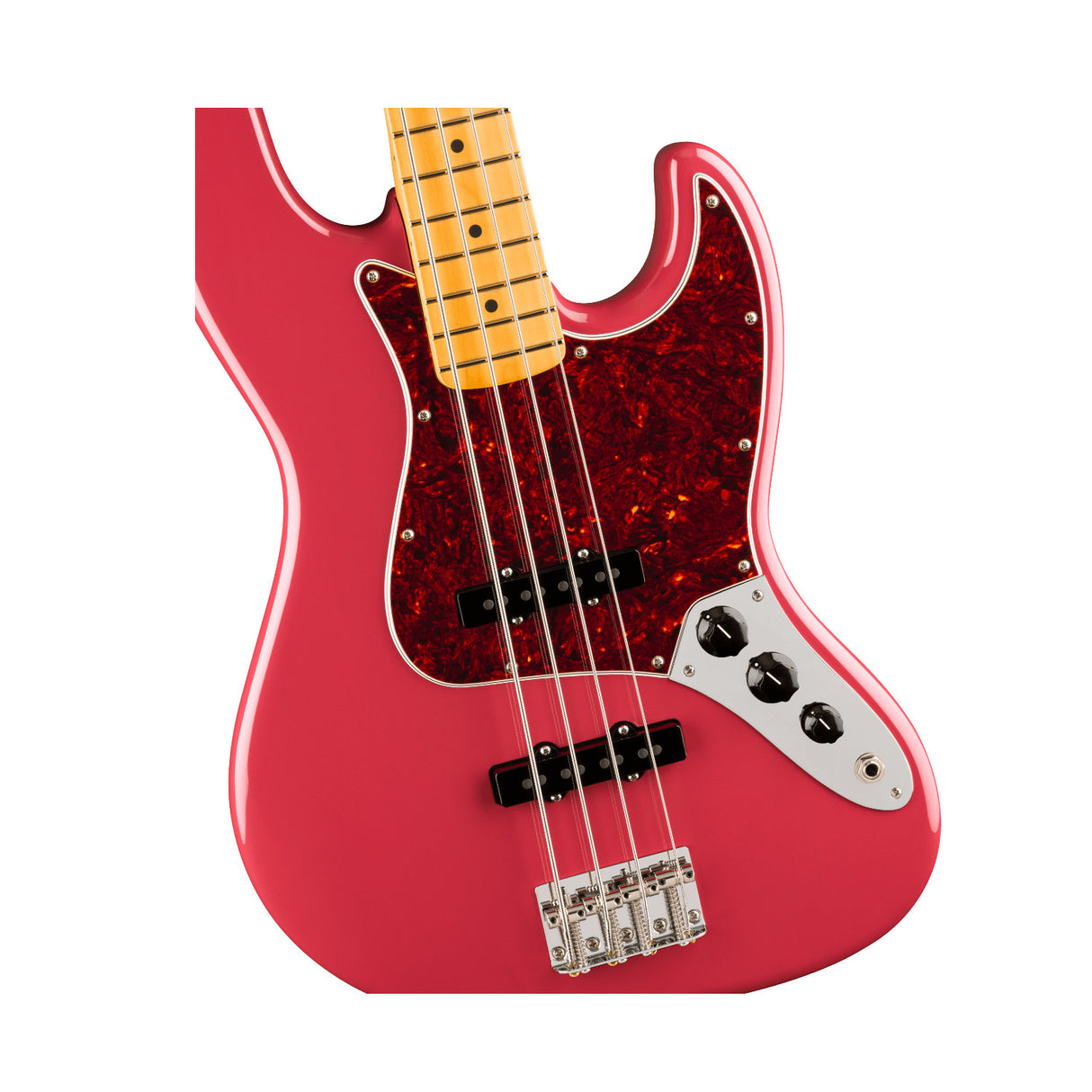 Fender American Professional Classic Jazz 4-String Bass Guitar Faded Dakota Red