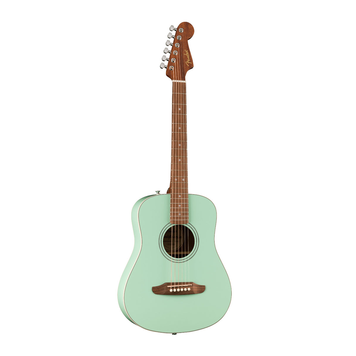Fender California Standard Redondo Mini Acoustic Guitar with Bag (Surf Green)