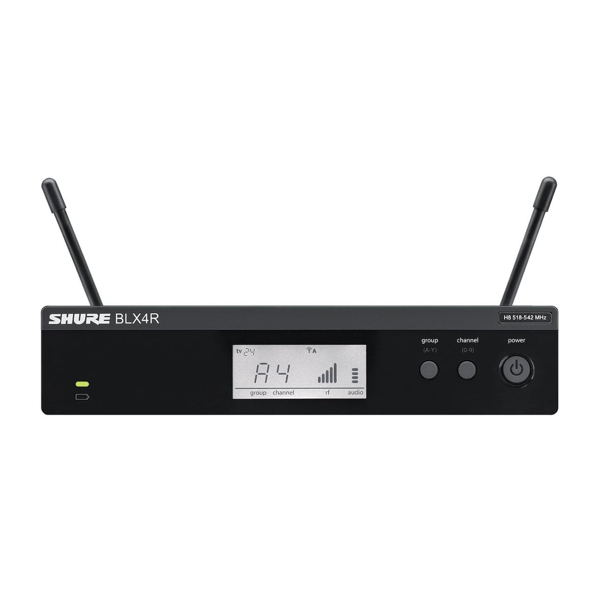 Shure BLX4R 1-Channel Rackmount Analog Wireless Receiver (H9: 512 to 542 MHz)