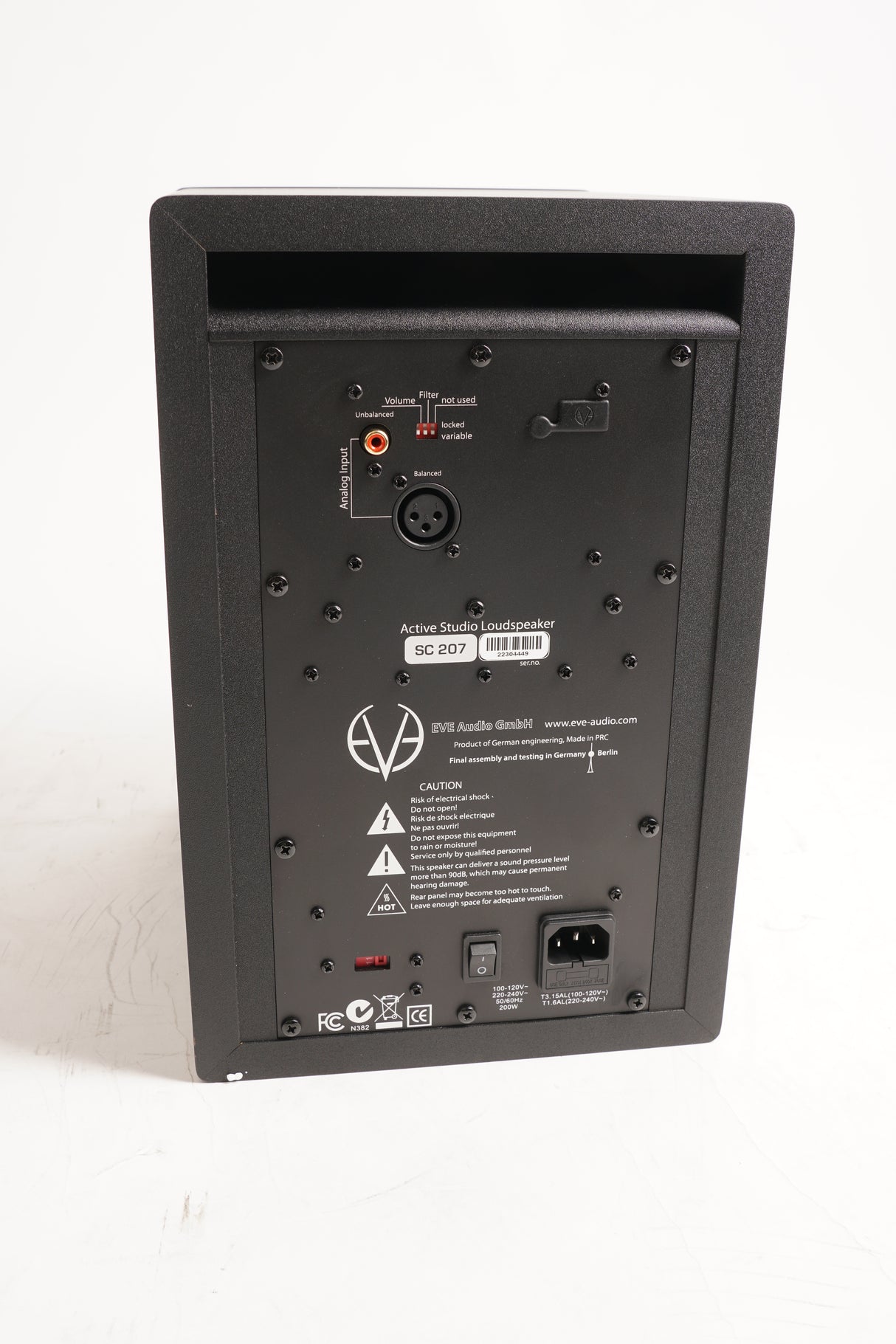 EVE Audio SC207 2-Way 7 in. + AMT 150W Active Monitor for Nearfield and Midfield (Used)